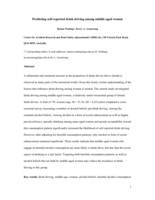 Predicting self-reported drink driving among middle-aged women