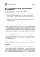 The use of unmanned aerial systems in marine mammal research