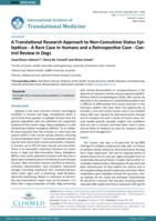 A Translational Research Approach to Non-Convulsive Status Epilepticus - A Rare Case in Humans and a Retrospective Case - Control Review in Dogs
