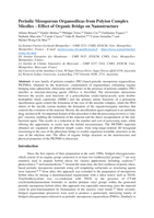 Periodic Mesoporous Organosilicas from Polyion Complex Micelles – Effect of Organic Bridge on Nanostructure