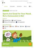 Sports are good for your mood, but concussion is not