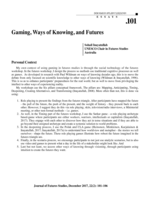 Gaming, Ways of Knowing, and Futures