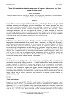 Night driving and the situation awareness of learners and parents: Are they seeing the same road?