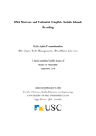 DNA Markers and Yellowtail Kingfish (Seriola lalandi) Breeding