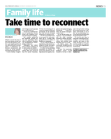 Take time to reconnect