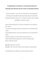 Weaponization of a Hormone: Convergent Recruitment of Hyperglycemic Hormone into the Venom of Arthropod Predators