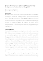 How can a mentor's personal attributes and pedagogical knowledge develop a preservice teacher's behaviour management?