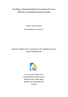 The Efficacy of Bracing Painful Wrists in Gymnasts 8-22 years whilst they are Performing Gymnastic Activities