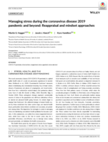 Managing stress during the coronavirus disease 2019 pandemic and beyond: Reappraisal and mindset approaches
