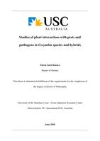 Studies of plant interactions with pests and pathogens in Corymbia species and hybrids