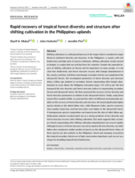 Rapid recovery of tropical forest diversity and structure after shifting cultivation in the Philippines uplands