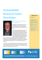 Sustainability Research Centre Newsletter, Winter 2020