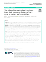 The effect of increasing heel height on lower limb symmetry during the back squat in trained and novice lifters