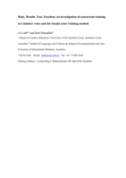 Body. Breath. Text. Freedom: an investigation of concurrent training in Linklater voice and the Suzuki actor training method