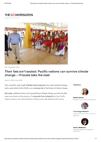 Their fate isn’t sealed: Pacific nations can survive climate change – if locals take the lead