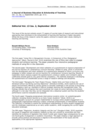 Editorial Vol. 13 Iss. 2 2019