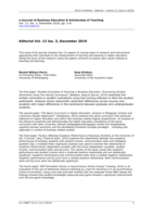 Editorial Vol. 13 Iss. 3 2019
