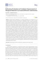 Laboratory Evaluation of Gradation Improvement of Marginal Materials for Foamed Bitumen Stabilisation