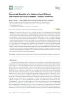 Perceived Benefits of a Standardized Patient Simulation in Pre-Placement Dietetic Students