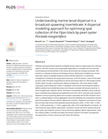 Understanding marine larval dispersal in a broadcast-spawning invertebrate: A dispersal modelling approach for optimising spat collection of the Fijian black-lip pearl oyster Pinctada margaritifera