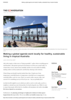 Making a global agenda work locally for healthy, sustainable living in tropical Australia