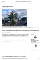 Cities can grow without wrecking reefs and oceans. Here’s how