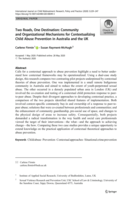 Two Roads, One Destination: Community and Organizational Mechanisms for Contextualizing Child Abuse Prevention in Australia and the UK