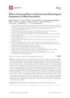 Effect of Training Phase on Physical and Physiological Parameters of Male Powerlifters