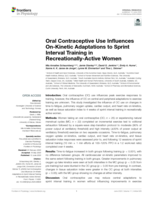 Oral Contraceptive Use Influences On-Kinetic Adaptations to Sprint Interval Training in Recreationally-Active Women