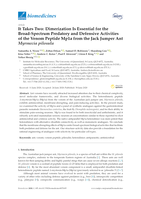 It Takes Two: Dimerization Is Essential for the Broad-Spectrum Predatory and Defensive Activities of the Venom Peptide Mp1a from the Jack Jumper Ant Myrmecia pilosula
