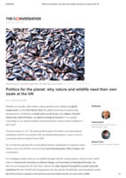 Politics for the planet: why nature and wildlife need their own seats at the UN