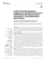 y-QUIT: Smoking Prevalence, Engagement, and Effectiveness of an Individualized Smoking Cessation Intervention in Youth With Severe Mental Illness