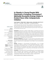 Is Obesity in Young People With Psychosis a Foregone Conclusion? Markedly Excessive Energy Intake Is Evident Soon After Antipsychotic Initiation