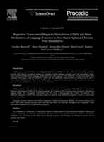 Repetitive Transcranial Magnetic Stimulation (rTMS) and Sham Modulation of Language Function in Non-fluent Aphasia 2 Months Post Stimulation