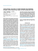 Corticospinal excitability during imagined and observed dynamic force production tasks: Effortfulness matters