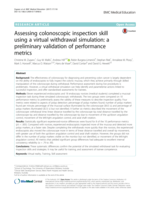 Assessing colonoscopic inspection skill using a virtual withdrawal simulation: a preliminary validation of performance metrics