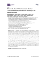 Werewolf, There Wolf: Variants in Hairless Associated with Hypotrichia and Roaning in the Lykoi Cat Breed