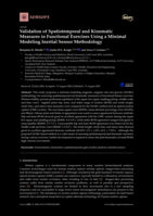 Validation of Spatiotemporal and Kinematic Measures in Functional Exercises Using a Minimal Modeling Inertial Sensor Methodology