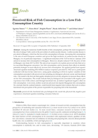 Perceived Risk of Fish Consumption in a Low Fish Consumption Country