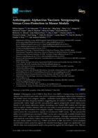Arthritogenic Alphavirus Vaccines: Serogrouping Versus Cross-Protection in Mouse Models