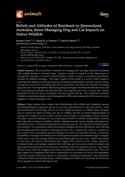 Beliefs and Attitudes of Residents in Queensland, Australia, about Managing Dog and Cat Impacts on Native Wildlife