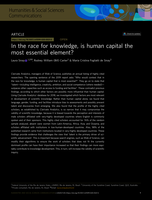 In the race for knowledge, is human capital the most essential element?