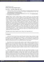 Ranking climate change adaptation options