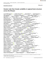 Greater male than female variability in regional brain structure across the lifespan