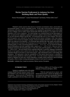Marine Tourism Predicament in Andaman Sea from Declining Biotic and Water Quality