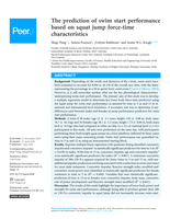 The prediction of swim start performance based on squat jump force-time characteristics