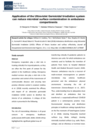 Application of the Ultraviolet Germicidal Irradiation system can reduce microbial surface contamination in ambulance compartments
