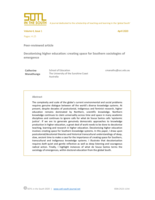 Decolonising higher education: creating space for Southern knowledge systems