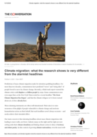 Climate migration: what the research shows is very different from the alarmist headlines