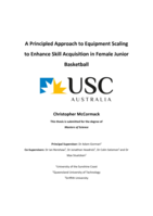 A Principled Approach to Equipment Scaling to Enhance Skill Acquisition in Female Junior Basketball